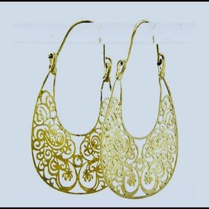 Kyky & Zo Filigree Purse Style Earrings, NWT